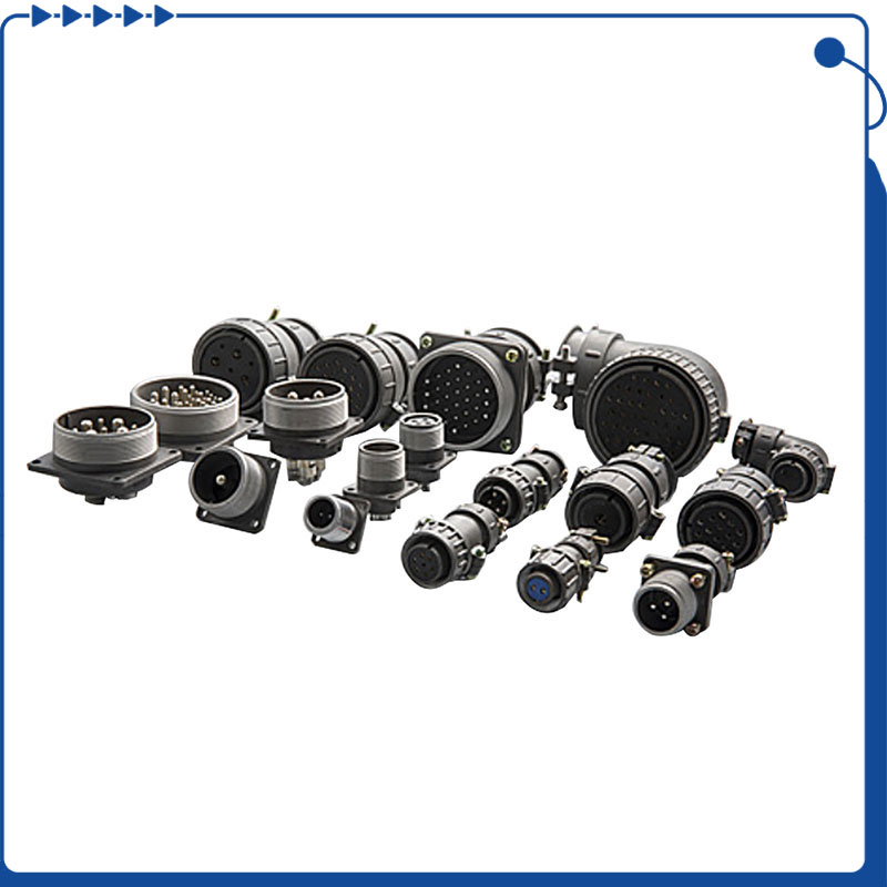 Conector estándar militar de metal redondo